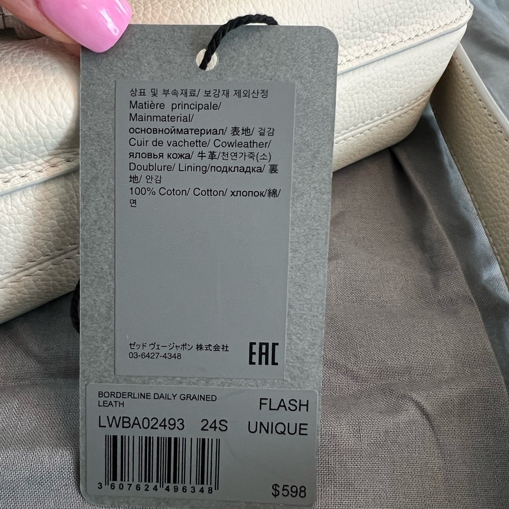 NWT Zadig & Voltaire Borderlne Daily Leather Crossbody Bag - Picture 13 of 16